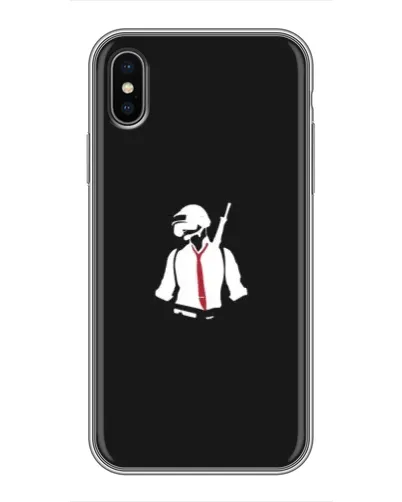 Чохол для iPhone X з картинкою «PUBG — силует воїна» Чохол для iPhone X з картинкою «PUBG — силует воїна»