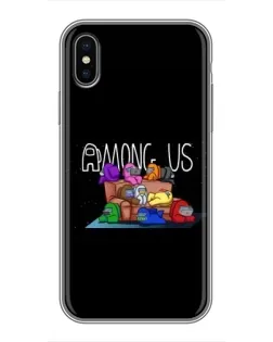 Чохол для iPhone X з картинкою «Логотип Among Us»