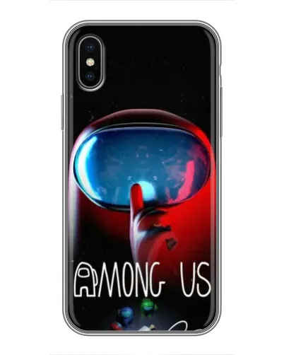 Чохол для iPhone X з картинкою «Червоний імпостер — макро» Чохол для iPhone X з картинкою «Червоний імпостер — макро»