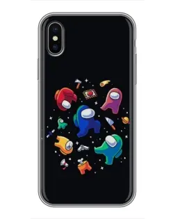 Чохол для iPhone X з картинкою «Among Us космос»