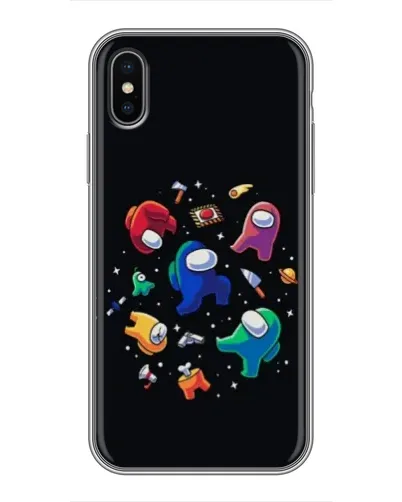 Чохол для iPhone X з картинкою «Among Us космос» Чохол для iPhone X з картинкою «Among Us космос»