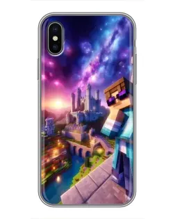Чохол для iPhone X з картинкою «Стів та космос»