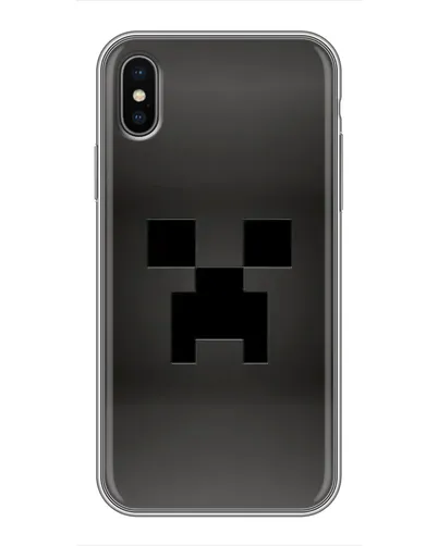 Чохол для iPhone X з картинкою «Чорний кріпер градієнт»
