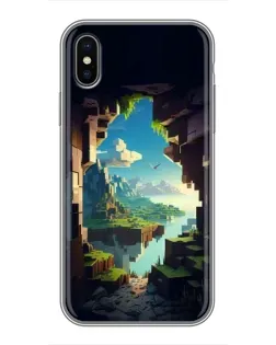 Чохол для iPhone X з картинкою «Вид з печери»