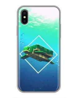 Чохол для iPhone X з картинкою «Черепаха Minecraft» Чохол для iPhone X з картинкою «Черепаха Minecraft»