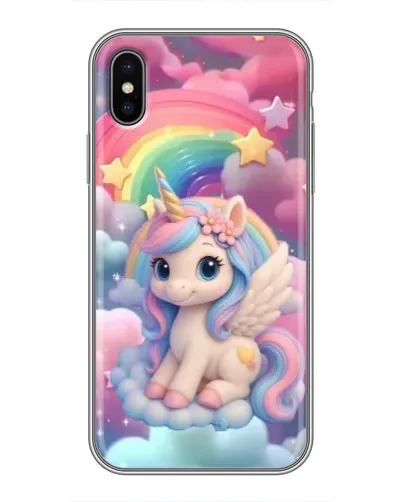 Чехол для iPhone X с картинкой «Маленький единорог»