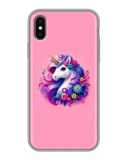 Чехол для iPhone X с картинкой «Сказочный единорог»