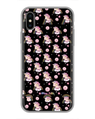Чехол для iPhone X с картинкой «Magic Unicorn паттерн»