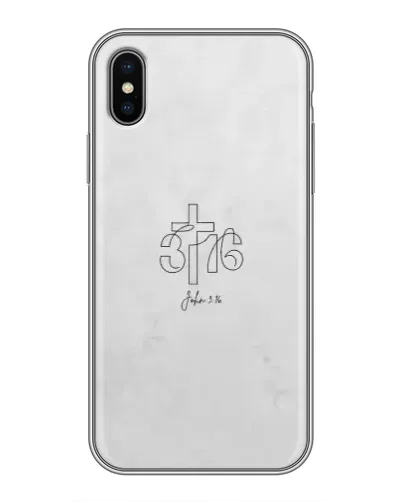 Чохол для iPhone X з картинкою «Івана 3:16 Хрест» Чохол для iPhone X з картинкою «Івана 3:16 Хрест»