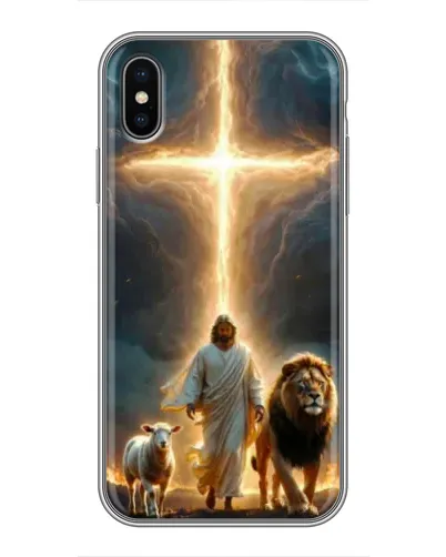 Чохол для iPhone X з картинкою «Лев Юди та Світло» Чохол для iPhone X з картинкою «Лев Юди та Світло»