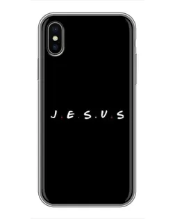 Чохол для iPhone X з картинкою «Крапки віри J.E.S.U.S.»
