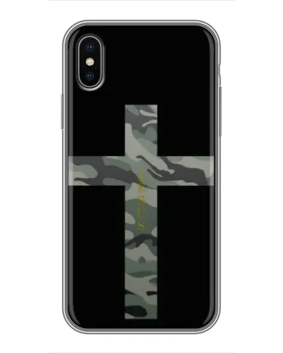 Чохол для iPhone X з картинкою «Мілітарі Хрест» Чохол для iPhone X з картинкою «Мілітарі Хрест»