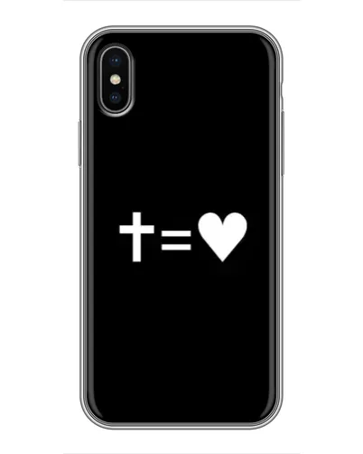 Чохол для iPhone X з картинкою «Хрест та Серце» Чохол для iPhone X з картинкою «Хрест та Серце»