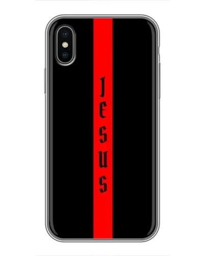 Чохол для iPhone X з картинкою «Червона лінія віри» Чохол для iPhone X з картинкою «Червона лінія віри»