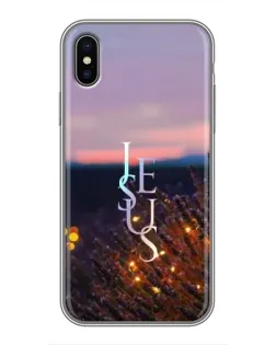 Чехол для iPhone X с картинкой «Свет Божий ночью»