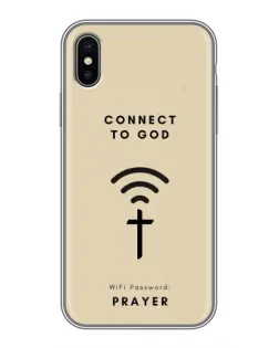 Чехол для iPhone X с картинкой «Молитва Connect»