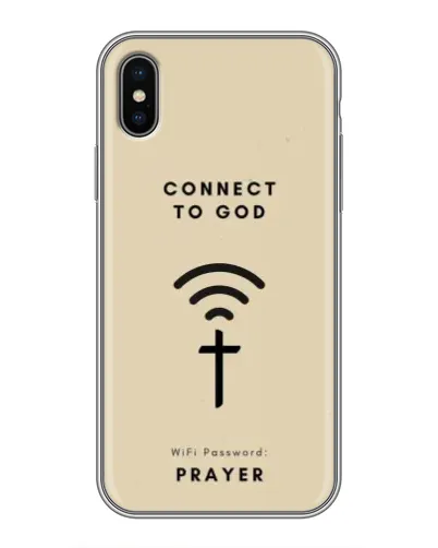 Чехол для iPhone X с картинкой «Молитва Connect» Чехол для iPhone X с картинкой «Молитва Connect»