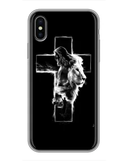 Чехол для iPhone X с картинкой «Сияющий крест Jesus»