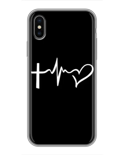 Чехол для iPhone X с картинкой «Пульс веры» Чехол для iPhone X с картинкой «Пульс веры»