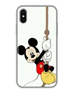 Чохол для iPhone X з картинкою «Mickey на канаті»