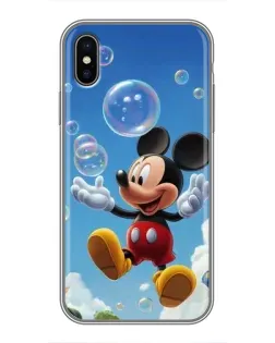 Чехол для iPhone X с картинкой «Mickey и мыльные пузыри» Чехол для iPhone X с картинкой «Mickey и мыльные пузыри»