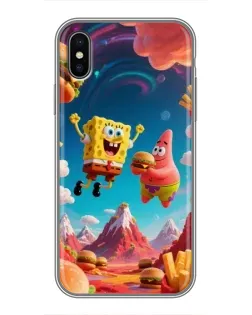 Чехол для iPhone X с картинкой «Космический фастфуд» Чехол для iPhone X с картинкой «Космический фастфуд»