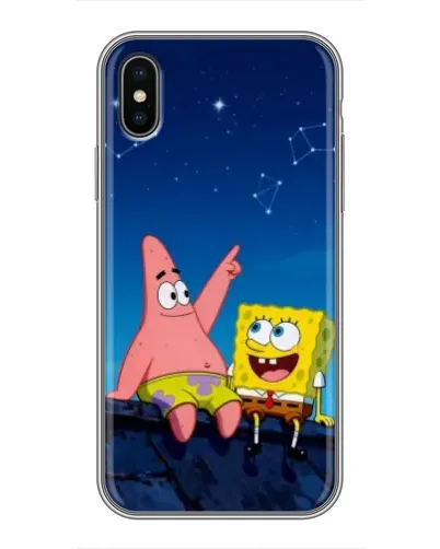 Чохол для iPhone X з картинкою «Губка Боб та Патрік вночі» Чохол для iPhone X з картинкою «Губка Боб та Патрік вночі»