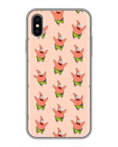 Чохол для iPhone X з картинкою «Патрік Стар паттерн» Чохол для iPhone X з картинкою «Патрік Стар паттерн»