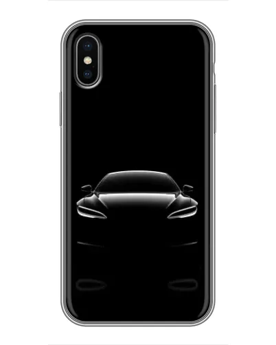 Чохол для iPhone X з картинкою «Силует Tesla Night» Чохол для iPhone X з картинкою «Силует Tesla Night»