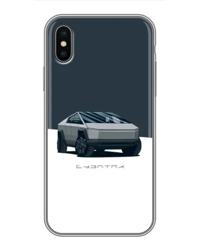 Чохол для iPhone X з картинкою «Сріблястий Cybertruck Tesla» Чохол для iPhone X з картинкою «Сріблястий Cybertruck Tesla»