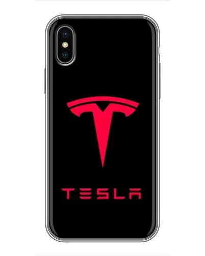 Чохол для iPhone X з картинкою «Tesla Red Logo» Чохол для iPhone X з картинкою «Tesla Red Logo»