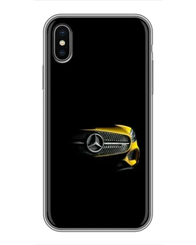 Чохол для iPhone X з картинкою «Mercedes — ретро стиль»