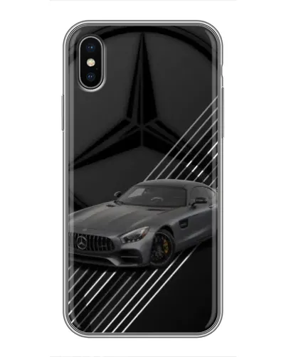 Чохол для iPhone X з картинкою «Mercedes AMG — графіка»