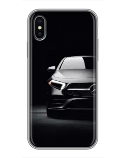 Чохол для iPhone X з картинкою «Світло фар Mercedes»