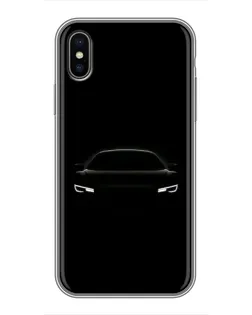Чохол для iPhone X з картинкою «Погляд Audi у темряві»