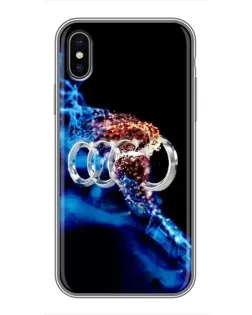 Чохол для iPhone X з картинкою «Енергія лого Audi»
