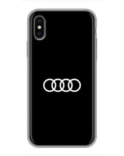Чохол для iPhone X з картинкою «Audi White Logo»