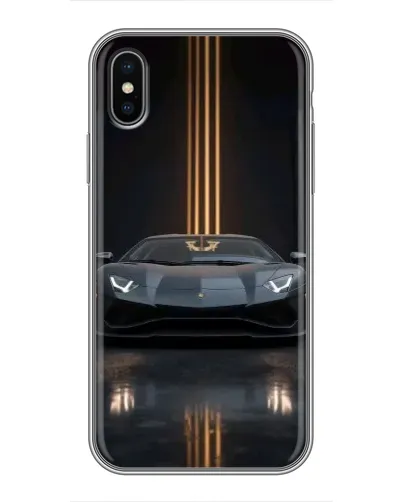 Чохол для iPhone X з картинкою «Lamborghini золоті лінії» Чохол для iPhone X з картинкою «Lamborghini золоті лінії»