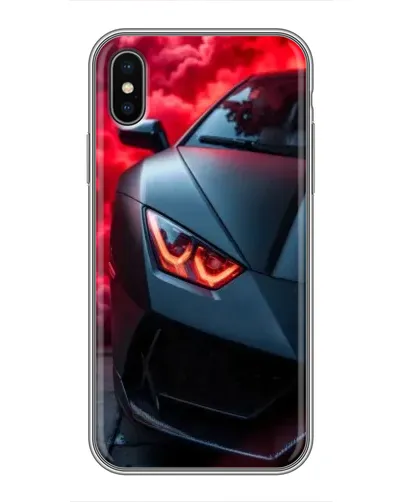 Чохол для iPhone X з картинкою «Lamborghini червоне сяйво» Чохол для iPhone X з картинкою «Lamborghini червоне сяйво»