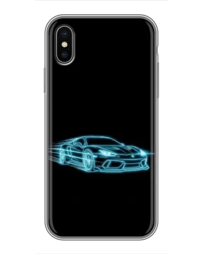 Чохол для iPhone X з картинкою «Неоновий контур Lamborghini» Чохол для iPhone X з картинкою «Неоновий контур Lamborghini»