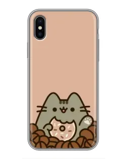 Чехол для iPhone X с картинкой «Кофейный Пушин» Чехол для iPhone X с картинкой «Кофейный Пушин»