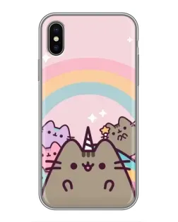Чехол для iPhone X с картинкой «Единорог Pusheen» Чехол для iPhone X с картинкой «Единорог Pusheen»