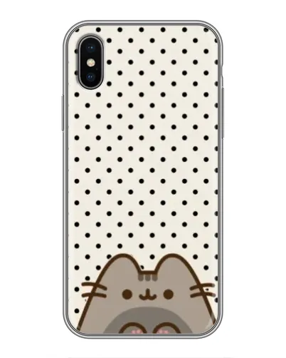 Чехол для iPhone X с картинкой «Пушин в горошек»
