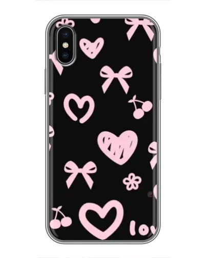 Чохол для iPhone X з картинкою «Сатиновий бант»