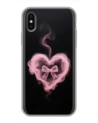 Чохол для iPhone X з картинкою «Димчасте серце»