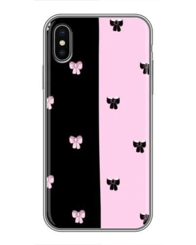 Чохол для iPhone X з картинкою «Контрастні банти»