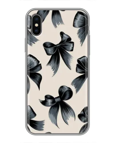 Чохол для iPhone X з картинкою «Банти Coquette»