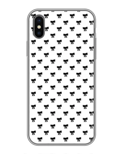Чохол для iPhone X з картинкою «Міні-бантики»