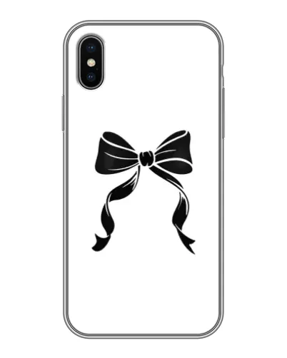 Чохол для iPhone X з картинкою «Класичний бант»