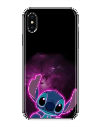 Чехол для iPhone X с картинкой «Неоновый Stitch» Чехол для iPhone X с картинкой «Неоновый Stitch»